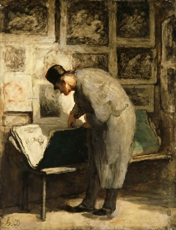 Honore Daumier -  The Print Collector - 杜米埃.tif
